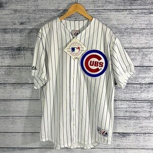 NWT Vintage Majestic Made In USA Cubs Home Jersey XL